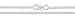 AGI Stamp Sterling Silver Wheat Chain 1.5mm Solid 925 Italy New Foxtail Spiga Necklace 21.9