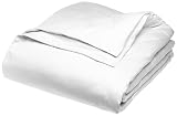 Deluxe 400-Thread-Count 100% Cotton Sateen White Duvet Cover, King