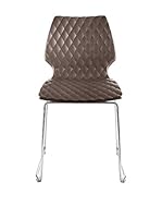 Metalmobil Set Silla 2 Uds. Uni-552 Marrón