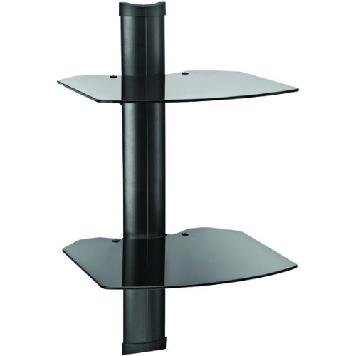 Omnimount Tria 2 B Tria 2-Shelf Wall Furniture System (Black) - A/V Mounts, Furniture & Storage