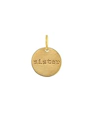 Sister Charm and Pendant in 24 Karat Gold Vermeil