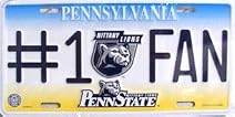 Penn State #1 Fan License Plate