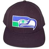 Vintage Seattle Seahawks Adjustable Snap Back Hat Cap - Black