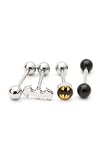 DC Comics 14G Batman Logo Barbell 4 Pack