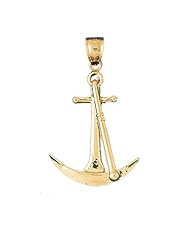 CleverEves 14K Gold Pendant 3-D Anchor 5.9 - Gram(s)