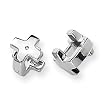 Diamond and Sterling Silver Earrings
