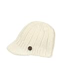 Moschino Logo Button Knit Riding Cap White