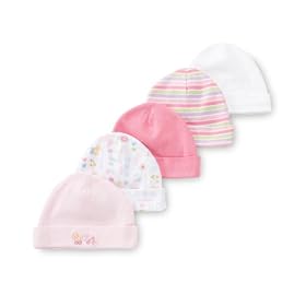 Gerber Brand 5 Pack Girl's Cap