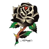 Ed Hardy Black Rose Temporary Tattoo