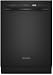 KUDK03CTBL Full Console Dishwasher with 4 Cycles Optimum Wash Sensor and 54 dBA Whisper Q