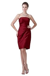Satin Pleated Bridesmaid Dress 
