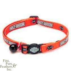 Coastal Pet Safe Cat Harley-Davidson Adjustable Breakaway Cat Collar with Bell (Black, 8-12 inch L)
