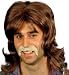 Bee Gees 70s Wig - Brown