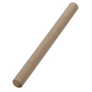 【クリックで詳細表示】パール金属 EEスイーツ 木製 ケーキ めん棒 35cm D-4788