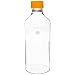 Pyrex Borosilicate Glass Short Neck Roller Bottles with 45mm Polypropylene Screw Cap (Case of 2)