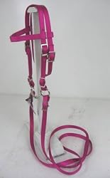 PONY BRIDLE, NYLON, RASPBERRY PINK