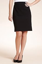 Petite Stretch Textured Pencil Skirt