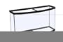 TANK EURO-BLACK 80 GALLON - 80 Gallon - Black