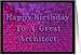Happy Birthday Architect Card