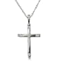 Cross Pendant W/ Diamond 14K White Gold Ladies W/ Chain