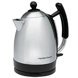 Hamilton Beach 40886 1.7 Quart Cordless Concealed Element Kettle, Stainless Steel