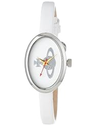 Vivienne Westwood Womens VV019WH Medal Swiss Quartz White Leather Strap Watch
