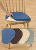 Non-Slip Chair Cushions, Color Natural