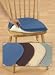 Non-Slip Chair Cushions, Color Blue