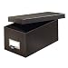 Globe-Weis Fiberboard Index Card Storage Box, 4x6 Inches, Solid Black, (4X6BLA)