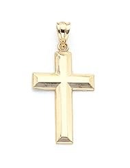 14K Gold Cross Necklace Pendant
