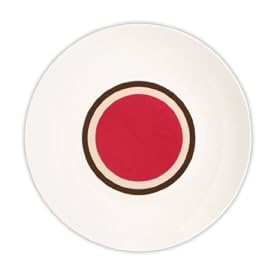 Quid - 5084337 - Casual Life Colors - 6 Assiettes Dessert - 20 - Rond Porcelaine - Etoffe Rouge