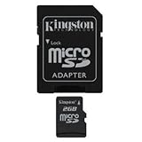Kingston 2GB microSD Memory Card with SD Card Adapter SDC/2GB