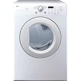 LG : DLE1310W 27in Super Capacity Electric Dryer White