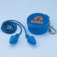 Elvex EP412, Quattro Reuseable Ear Plugs with Cord, 25 dB NRR.