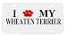 Wheaten Terrier Paw Love Dog Vanity Auto License Plate