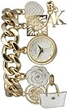 AK Anne Klein Charm Bracelet White Dial Women's Watch #9058CHRM