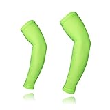 ARSUXEO Cycling Sleeves Armwarmers MTB Sleeves Arm warmer UV Protection XTN01 Green Size X-Large