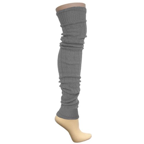 Grey Anna Sui Side Cable Slouchy Extra Long Leg Warmer