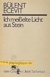 Produkt-Bild: Ich meisselte Licht aus Stein : Gedichte u. 2 Essays. = &Aring;?iirler Ullstein-Buch Nr. 39045 : Klett-Cotta im Ullstein-Taschenbuch ; 3548390453