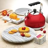 6pc. Red Tea Time Entertainment with Bonus (0406-RD-CSB)