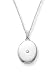 14k White Gold Oval w/ Diamond Accent, 18