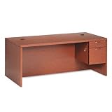 11500 Series Valido Right Pedestal Desk, 72w x 36d x 29-1/2h, Bourbon Cherry