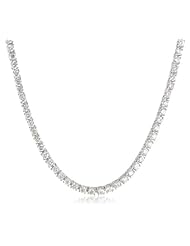 IGI Certified 14K White Gold Diamond Tennis Necklace (7.00 cttw, I-J Color, I1-I2 Clarity), 17"