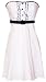 50's Rockabilly Tux Ruffle Sundress Dress JR Plus Size - 3X