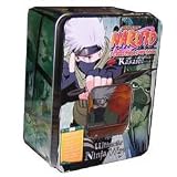 2007 Naruto CCG Ultimate Ninja Way Collectors Tin - Green - Kakashi (Includes 5 Booster Packs, 1 Exclusive Platinum Card & 1 Sneak Peak Pack)