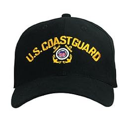 Black US Coast Guard Low Profile Cap