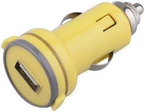WeCharger 2.1Amps 10W USB Car Charger Designed for iPhone 5s 5c 5; iPad Air, mini; Galaxy S5 S4; Note 3 2; the new HTC One (M8) and More(Yellow)