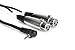 Hosa CYX-402F Dual XLR3F to Right Angle 3.5 mm TRS Microphone Cable, 2 Feet