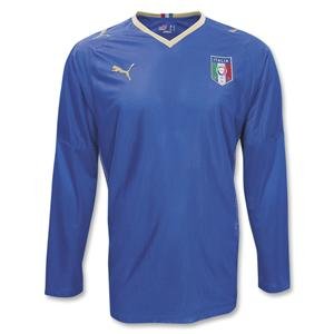 Italy 08/09 LS Home Soccer Jersey