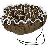 Bowsers Reversible Buttercup Bed for Dogs & Cats small flamingo bones-color-